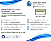 Move Out Junk - Home,  Storage,  Estate,  Rental,  Office - Today
